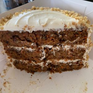 Carrot cake so good that I didn't get a photo until I had eaten half.  at Moonflower Bakery in Dublin