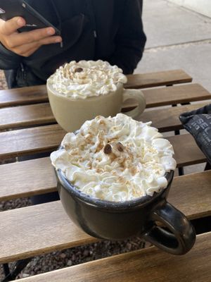 Pumpkin spice latte (best I’ve ever had)  at Café Vegetal in Mexico City