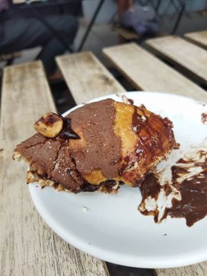 Rosca rellena de No-tella #Veganuary at Café Vegetal in Mexico City