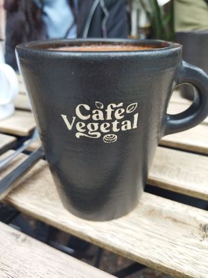 Chocolate navideño semi amargo #Veganuary at Café Vegetal in Mexico City