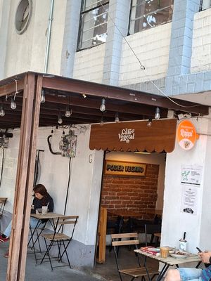 Exterior at Café Vegetal in Mexico City