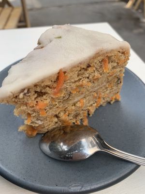 Carrot cake at Café Vegetal in Mexico City