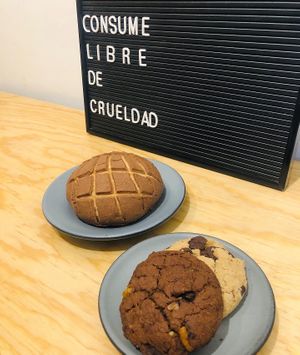 Y las mejores galletas  at Café Vegetal in Mexico City