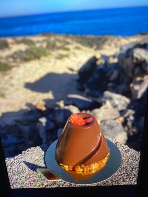 Timanfaya de chocolate y fresa!! Delicioso  at Dulce Natural in Lanzarote