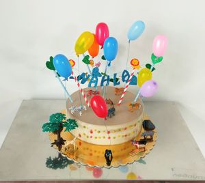 Party in the forest Cake. Vegan sugar free chocolate and banana cake at Dulce Natural in Lanzarote