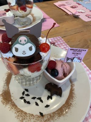 Brownies - vegetarian and also veganised (honeycomb ice cream removed)  at ARTBOX in Brighton