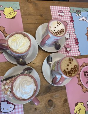 Hot drinks - plant milks and cream offered plus vegan marshmallows   at ARTBOX in Brighton