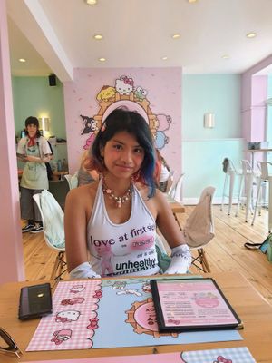 Me at the café lol at ARTBOX in Brighton