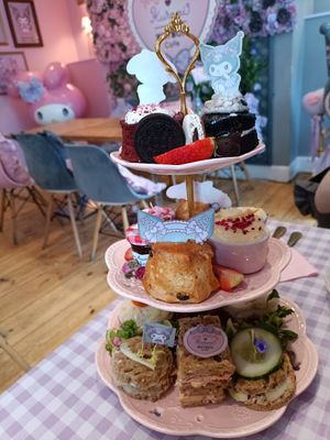 Afternoon tea kuromi side at ARTBOX in Brighton