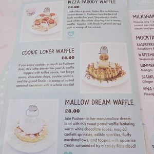 Menu at ARTBOX in Brighton