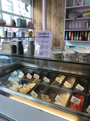 Ice cream, a lot of vegan options  at ARTBOX in Brighton