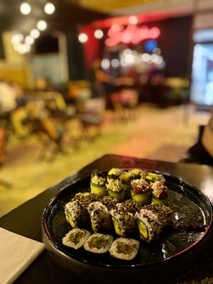 Vegan ‘Chef Veggie‘ Combination (amazing variety of tastes)  at Sushíssimo in Cascais