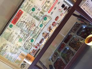 taco counter (all veggie)  at Gold Taco in Mexico City