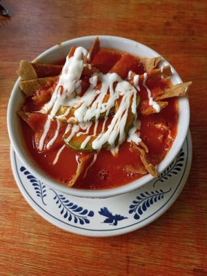 Sopa Azteca at Gold Taco in Mexico City