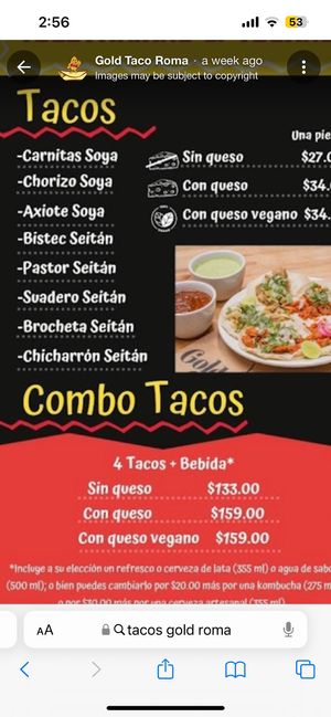  at Gold Taco in Mexico City