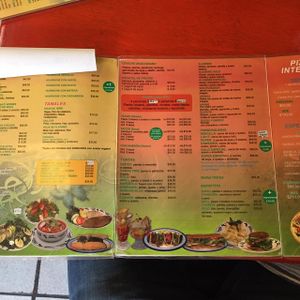 menu  at Gold Taco in Mexico City