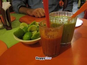 salsas and lime at Gold Taco in Mexico City