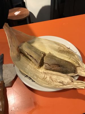 Guava Tomale, so good. at Gold Taco in Mexico City