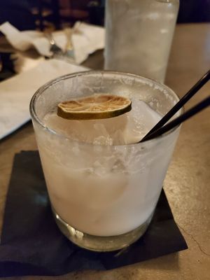 Lavender Moon - couldn't not drink it before taking the photo at Hollow Spirits Distillery in Albuquerque