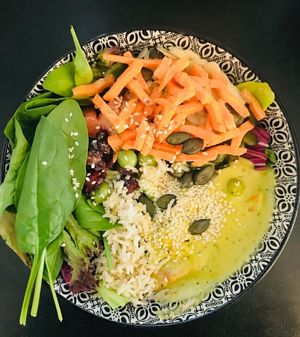 Curry bowl at Mundvoll in Innsbruck