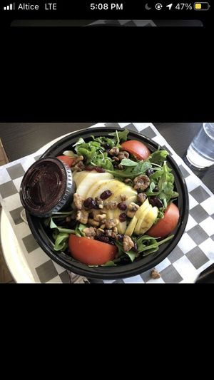 Arugula pear salad at 3 Brothers of Rockville Center in Rockville Centre