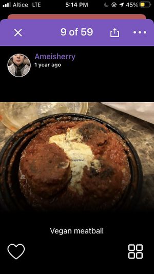 Vegan meatball  at 3 Brothers of Rockville Center in Rockville Centre