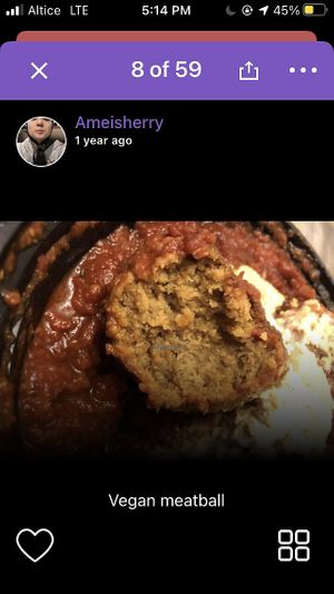 Vegan meatball  at 3 Brothers of Rockville Center in Rockville Centre