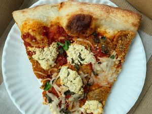 vegan eggplant parm at 3 Brothers of Rockville Center in Rockville Centre