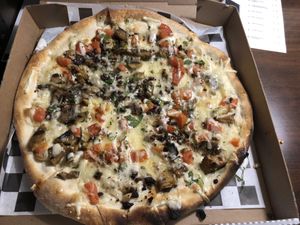 Bacon Ranch Pizza at 3 Brothers of Rockville Center in Rockville Centre