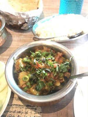 Aloo matar tamatar  at Sam's Art Cafe in Jodhpur