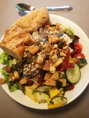 Salat vom Buffet at Grünzeug in St Leonhard Im Pitztal