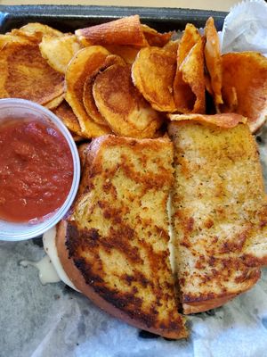 The BIG cheese with chips! at The Root in Massillon