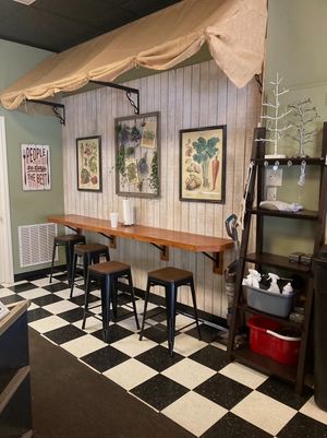 Interior rear seating area  at The Root in Massillon