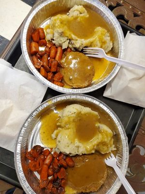 Salisbury "steak" special at The Root in Massillon