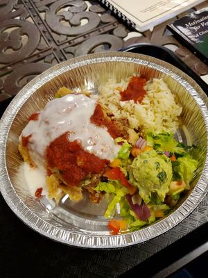 "Chicken" enchilada bake special at The Root in Massillon