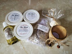 Items from spa Easter basket at The Root in Massillon