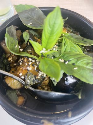 Eggplant in Claypot  at Eden in Dana Point