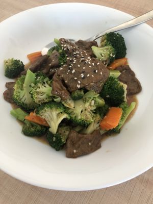 Broccoli Beef at Eden in Dana Point