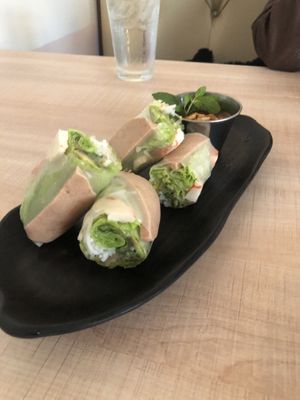 Spring rolls at Eden in Dana Point