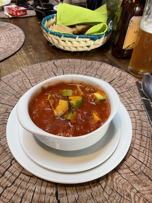 Tortilla soup at La Casa del Pan in San Cristobal De Las Casas