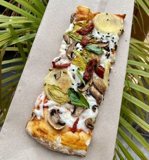 Vegan Pizza 🍕   at DoppioZero in Mexico City