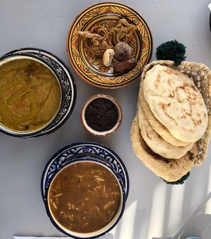 Soups at Hamsa in Chefchaouen