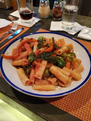 Gluten free vegan pasta at Noble Crust in St Petersburg