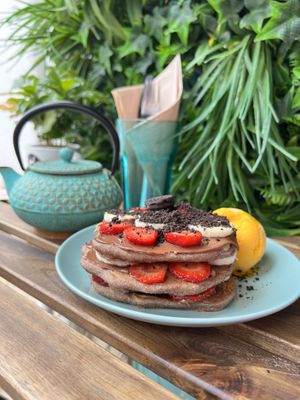 No-tella Pancakes  at Sugar Rabbit Kaffé in Albufeira