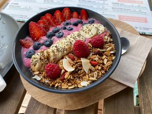 Pitaya bowl  at Sugar Rabbit Kaffé in Albufeira
