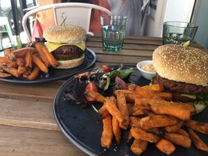 Sugar Rabbit Burger & Sriracha Burger  at Sugar Rabbit Kaffé in Albufeira