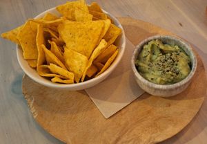 Nachos with homemade guacamole at Sugar Rabbit Kaffé in Albufeira