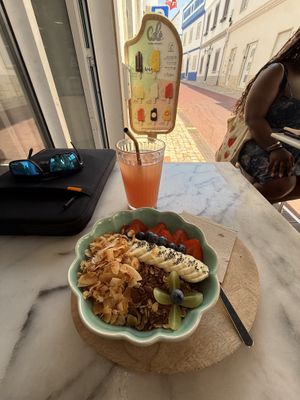 Açaí bowl  at Sugar Rabbit Kaffé in Albufeira