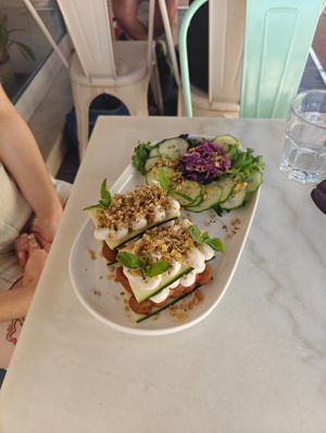 Zuchini lasagna at Sugar Rabbit Kaffé in Albufeira