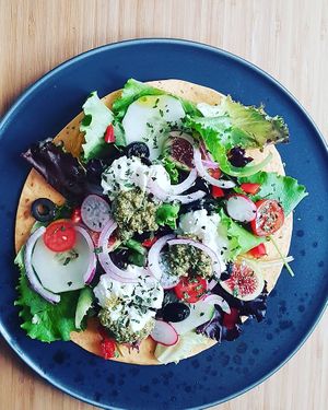 Ricotta & Figs Integral Wrap  at Sugar Rabbit Kaffé in Albufeira